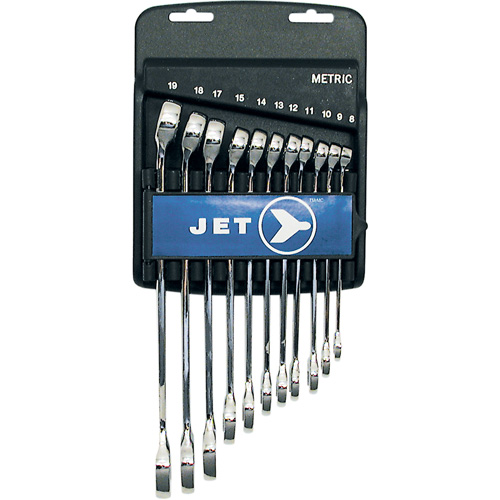 Fully Polished Long Pattern Combination Wrench Set, Combination, 11 Pieces, Metric Equipment World