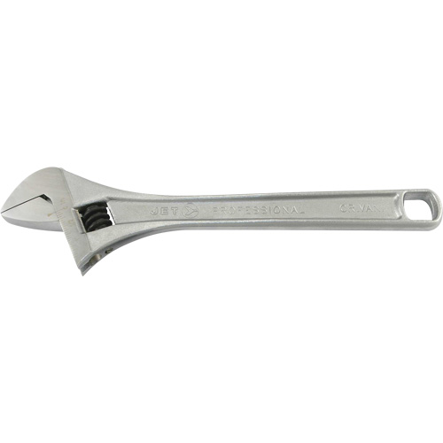 AWP-12 Super Heavy-Duty Professional Adjustable Wrench, 12" L, 1-1/2" Max Width, Chrome Equipment World