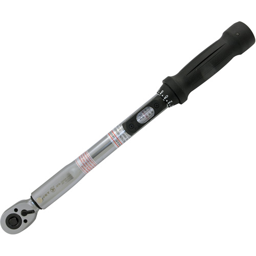 Heavy-Duty Slim Head Torque Wrench, Click, 3/8" Square Drive, 10 - 80 ft-lbs. Equipment World