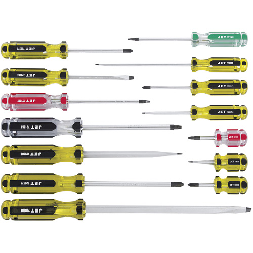 Jeu de tournevis &agrave; manche g&eacute;ant, 14 Equipment World