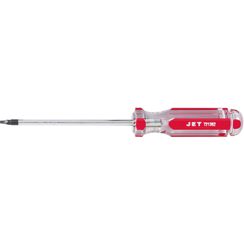 Square Jumbo Handle Screwdriver, #2 Tip, Round, 5" L, Plastic Handle Equipment World
