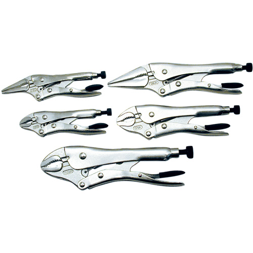 LPS-5 Super Heavy-Duty Locking Pliers Se, 5 Pieces Equipment World