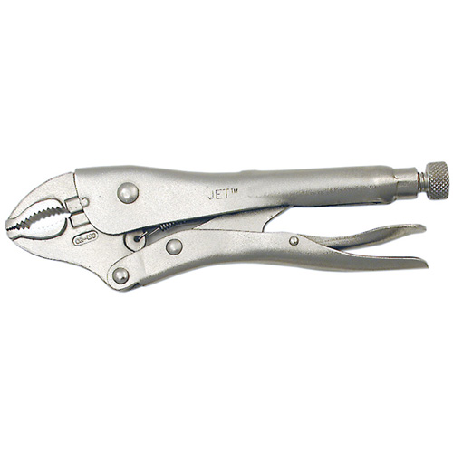 Super Heavy-Duty Locking Pliers with Cutter, 5" Length, Curved Jaw Equipment World