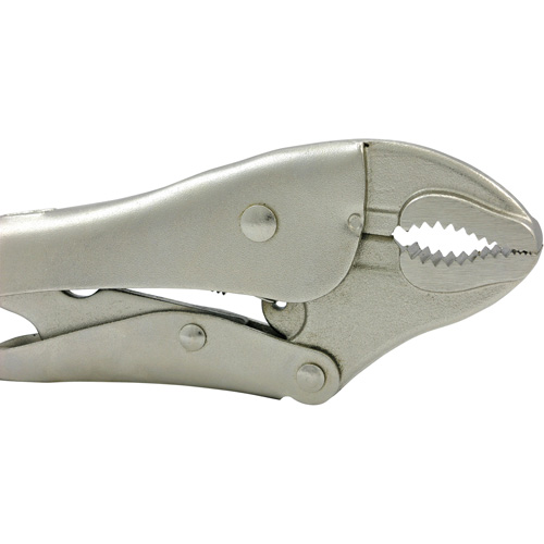 J10WR Super Heavy-Duty  Locking Pliers with Cutter, 10" Length, Curved Jaw Equipment World