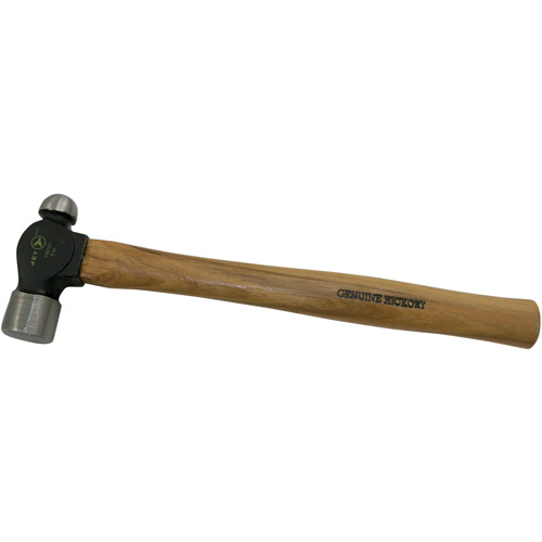 Heavy-Duty Ball Pein Hammer, 8 oz. Head Weight, Plain Face, Wood Handle Equipment World