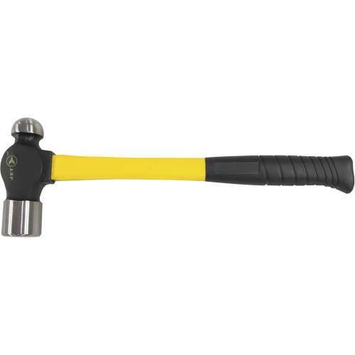 BP-16F Fibreglass Handle Ball Pein Hammer, 16 oz. Head Weight, Plain Face, Cushion Handle Equipment World