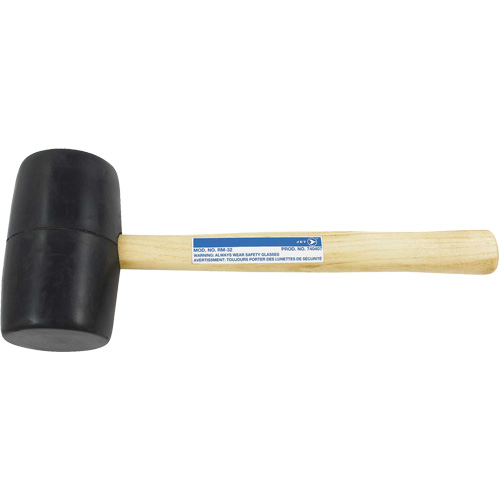 RM-32 Rubber Mallet, 32 oz., Wood Handle, 13-1/2" L Equipment World