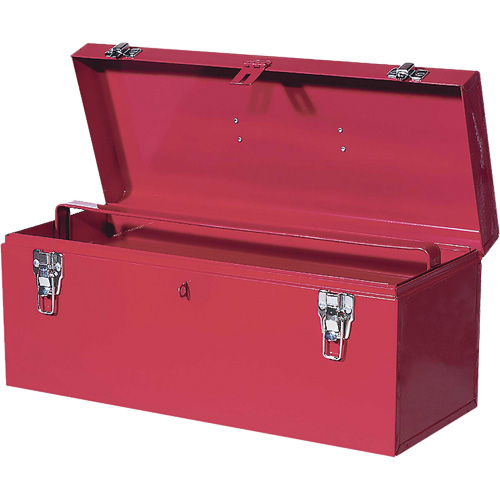 TB21 Steel Hand Tool Box, 8-3/4" D x 20" W x 9-3/8" H, Red Equipment World