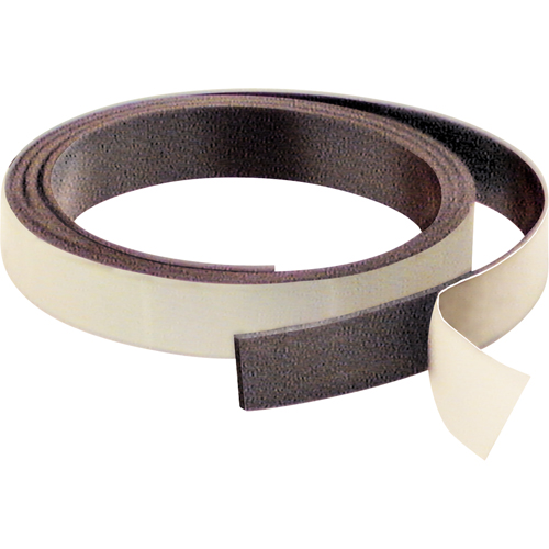 Magnetic Strips, 100' L x 1" W, 1/32" Thickness, Strength of 4 lbs. per Lin. Ft. Equipment World