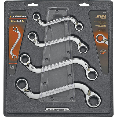 "S" Reversible Wrench Set - 4 Pieces Equipment World