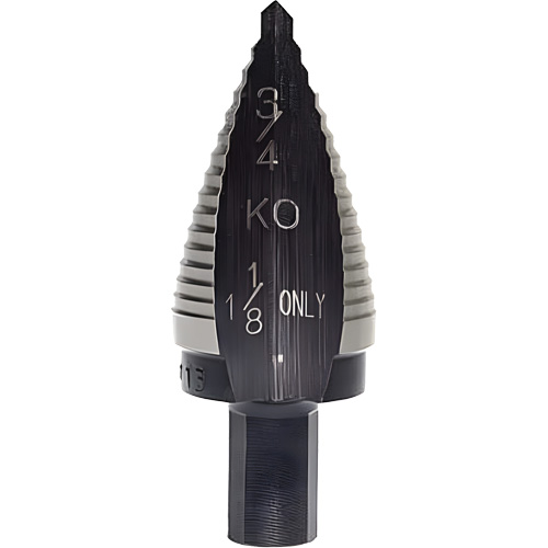 Step Drill Bit, 1-1/8" - 1-1/8" , 5/32" Increments, High Speed Steel Equipment World