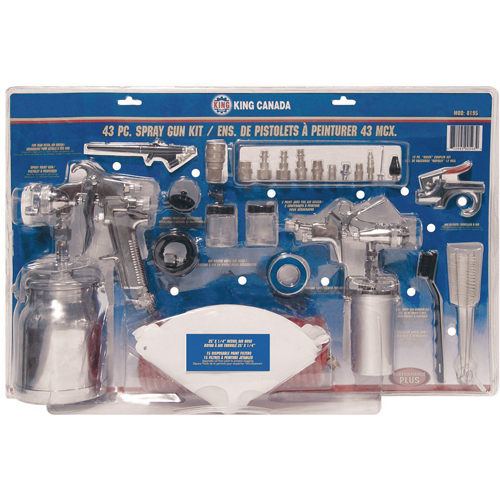 43-Pc. Spray Gun Kits Equipment World