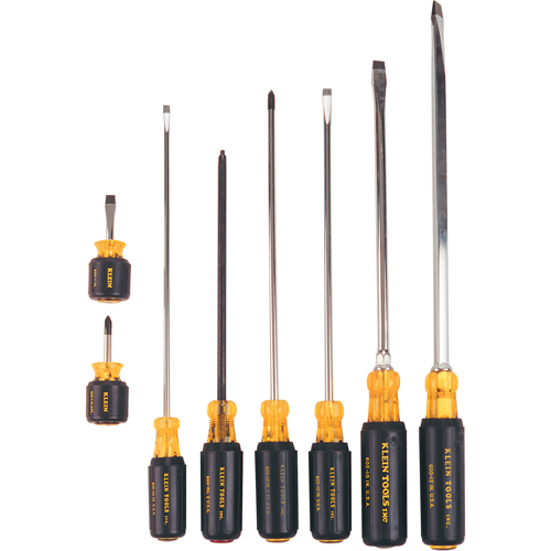 Long & Short Cushion-Grip Screwdriver Set, 8 Pcs. Equipment World