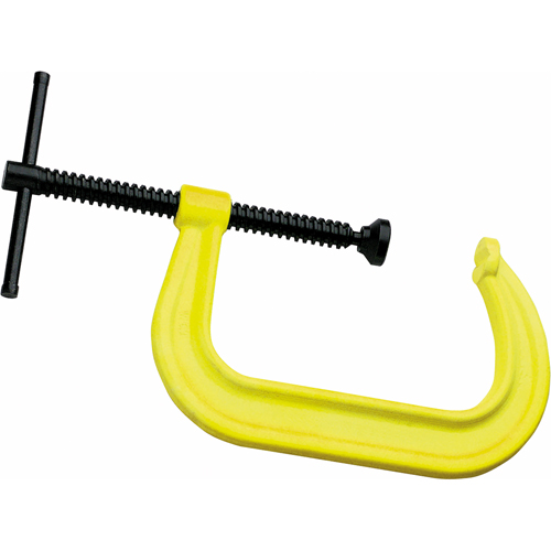 Hi-Vis Safety C-Clamp, 3" (76 mm) Capacity, 2-1/2" (64 mm) Throat Depth Equipment World