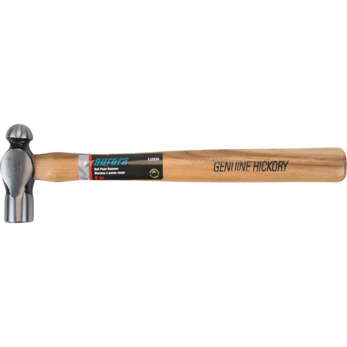 Ball Pein Hammer, 8 oz. Head Weight, Plain Face, Wood Handle Equipment World