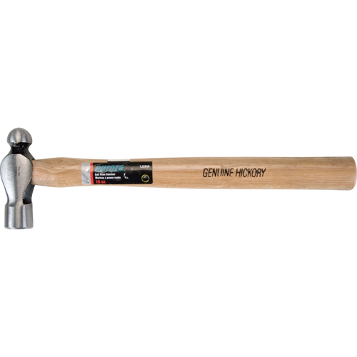 Ball Pein Hammer, 16 oz. Head Weight, Plain Face, Wood Handle Equipment World