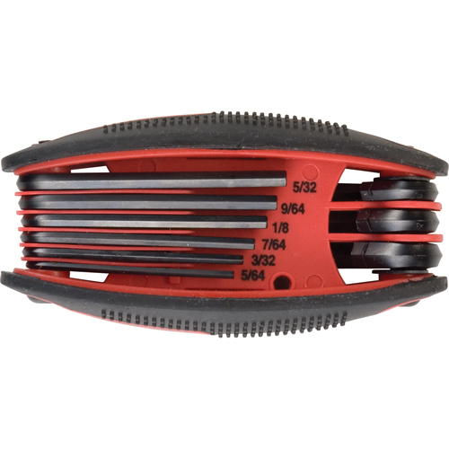 Folding Hex Key Set, 9 Pcs., Imperial Equipment World
