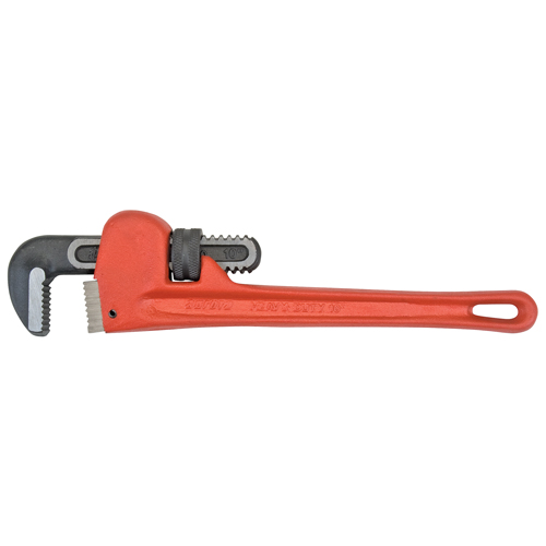 Pipe Wrench, 1-1/2" Jaw Capacity, 10" Long, Powder Coated Finish Equipment World
