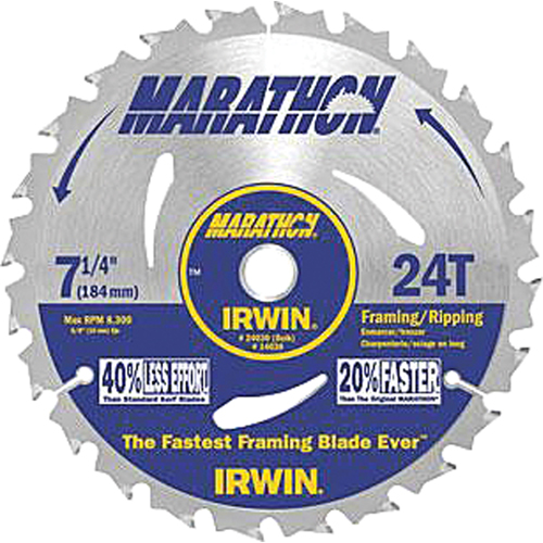 Contractor Saw Blades - Marathon&reg; Saw Blades, 7-1/4", 24 Teeth Equipment World