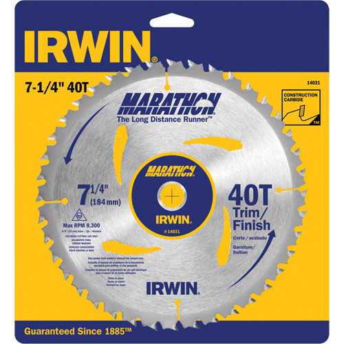 Contractor Saw Blades - Marathon&reg; Saw Blades, 7-1/4", 40 Teeth, Wood Use Equipment World