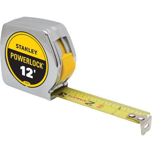 PowerLock&reg; Tape Measure, 3/4" x 12', Imperial Graduations Equipment World