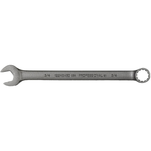 Combination Wrench, 12 Point, 3/4", Black Oxide Finish Equipment World