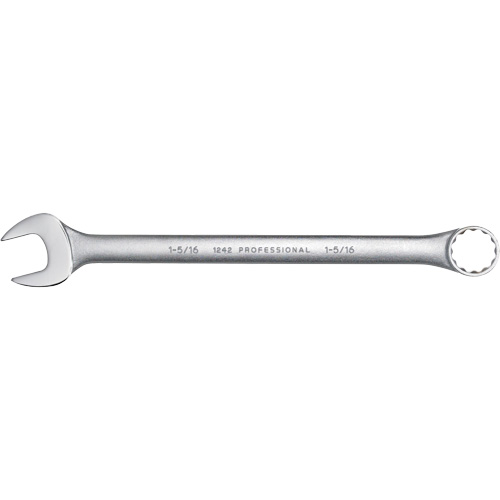 Combination Wrench, 12 Point, 1-5/16", Satin Finish Equipment World