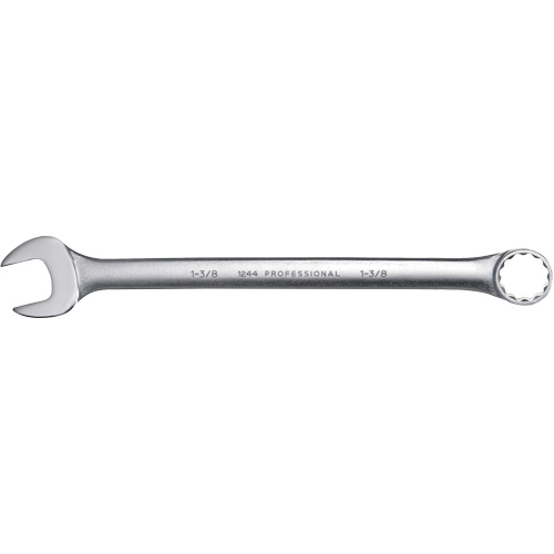 Combination Wrench, 12 Point, 1-3/8", Satin Finish Equipment World
