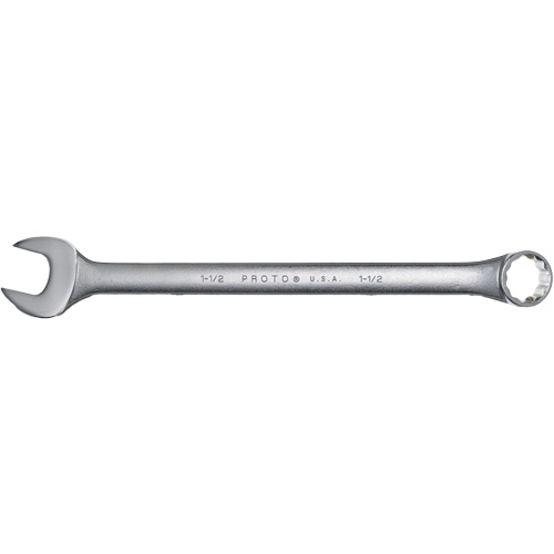 Combination Wrench, 12 Point, 1-1/2", Satin Finish Equipment World