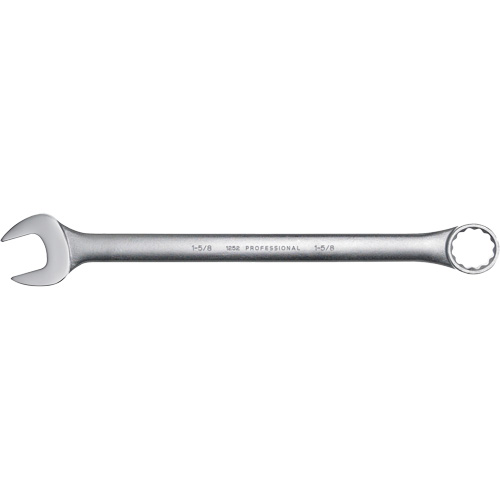 Combination Wrench, 12 Point, 1-5/8", Satin Finish Equipment World