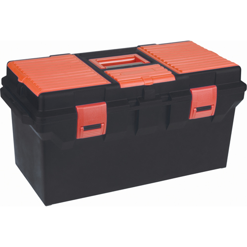 Plastic Tool Box, 22" W x 11" D x 10-1/2" H, Black Equipment World