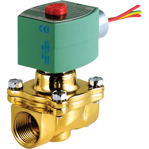 2-Way Pilot Operated Solenoid Valves, 2" Pipe, 90 PSI Equipment World