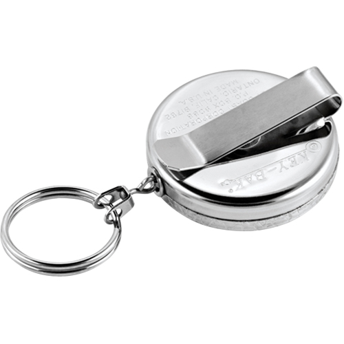 Porte-cl&eacute;s &agrave; d&eacute;vidoir The Original, Chrome, C&acirc;ble 24", Fixation Agrafe de ceinture Equipment World