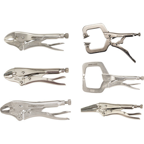 Locking Plier Set, 6 Pieces Equipment World