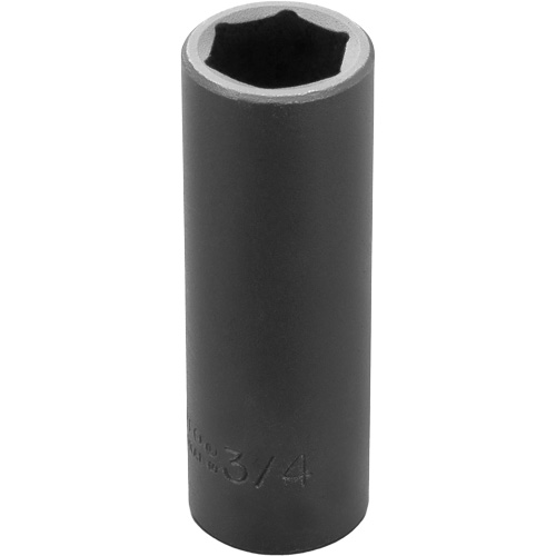 Socket, Impact, 3/4", 1/2" Drive, 6 Points, Deep Equipment World