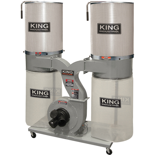 Dust Collectors with 2 Canister Filters, 55-1/2" x 23" x 70" Equipment World