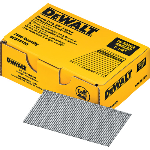 Clous de finition &agrave; angle de calibre 16 Equipment World