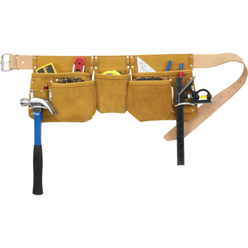 Journeyman's Carpenter Tool Belt, Leather, Tan Equipment World