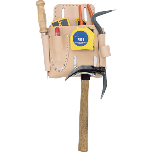 Drywall Tool Pouch, Tool Holder, Leather, 7 Pockets Equipment World