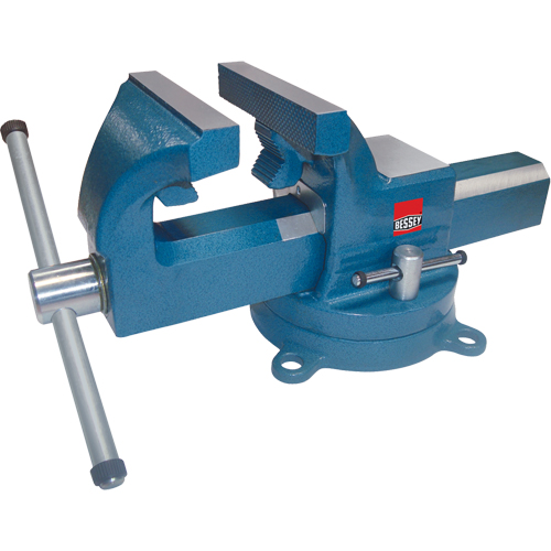 Heavy-Duty Industrial Bench Vises, 4" Jaw Width, 2-3/8" Throat Depth Equipment World