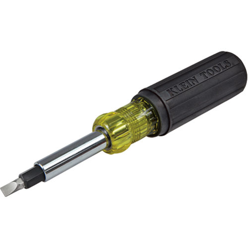 Heavy-Duty Multi-Bit Screwdriver/Nut Driver, 7-9/10" L, Cushion Grip Handle Equipment World