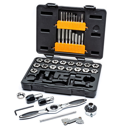 SAE Ratcheting Tap & Die Set, 42 Pieces Equipment World
