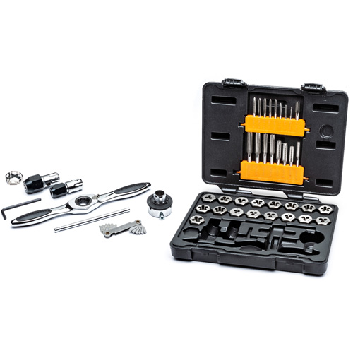 SAE Ratcheting Tap & Die Set, 42 Pieces Equipment World