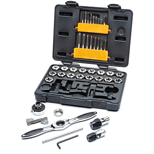 Metric Ratcheting Tap & Die Set, 42 Pieces Equipment World