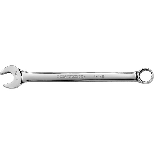 Long Pattern Combination Wrench, 12 Point, 1-1/8", Chrome Finish Equipment World