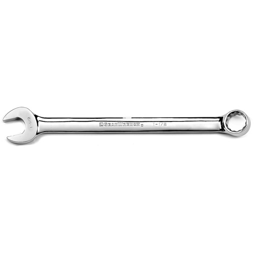 12-Point Long Pattern Combination Wrench, 12 Point, 1-1/2", Chrome/Polished Finish Equipment World