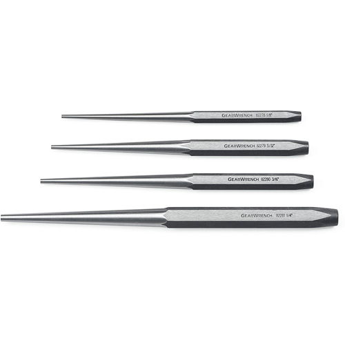 Long Taper Punch Set, 4 Pieces Equipment World