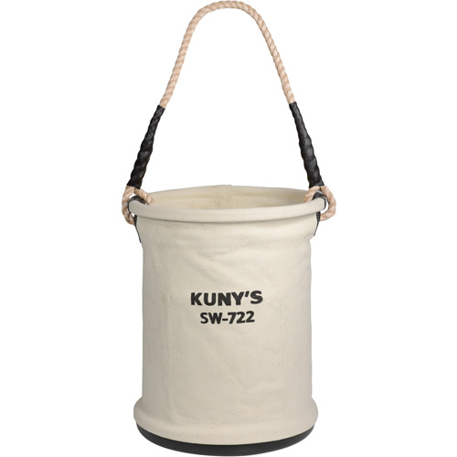 Heavy-Duty Buckets, 11" L x 11" W x 16" H, Canvas, Beige Equipment World