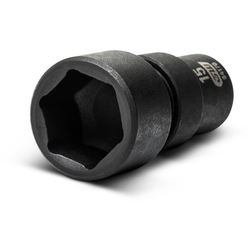 12-Piece 1/4" Drive 6 Point Universal impact Metric Flex Socket Set Equipment World