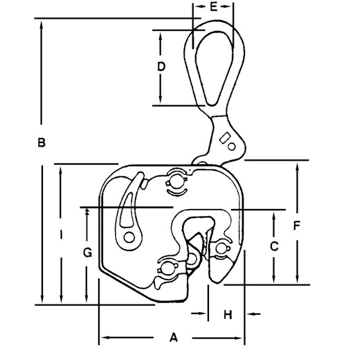 GXL Plate Clamp, 1000 lbs. (0.5 tons), 1/16" - 5/8" Jaw Opening Equipment World
